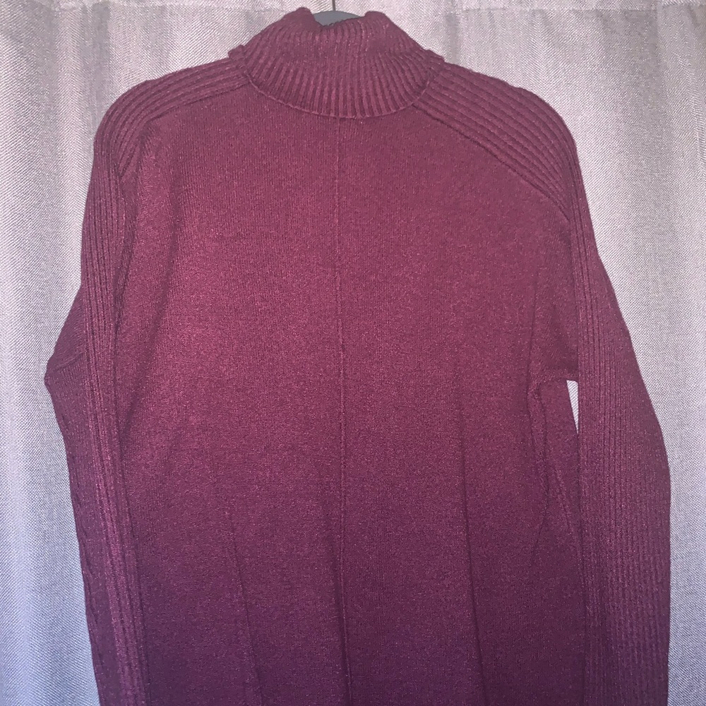 Turtle neck sweater - maroon